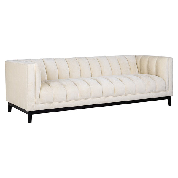 Sofa Beaudy white chenille fire retardant (FR-Bergen 900 white chenille)