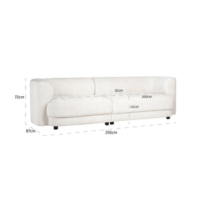 Sofa Davina Cream Fusion (fusion Cream 02)