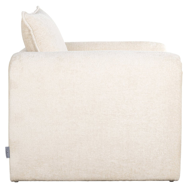 Lounge Chair Sandro White Chenille (bergen 900 White Chenille)