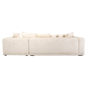 Corner Sofa Lusso Beige Chenille (niagara 902 Beige)