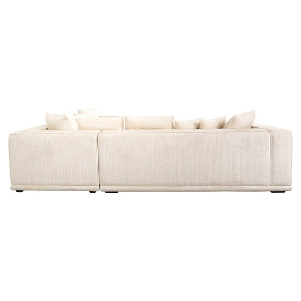 Corner Sofa Lusso Beige Chenille (niagara 902 Beige)