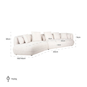 Sofa Rodina Lovely Cream (be Lovely 11 Cream)