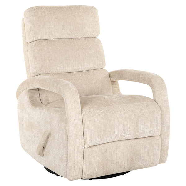 Swivel relax chair Denvi beige chenille (Niagara 902 beige)