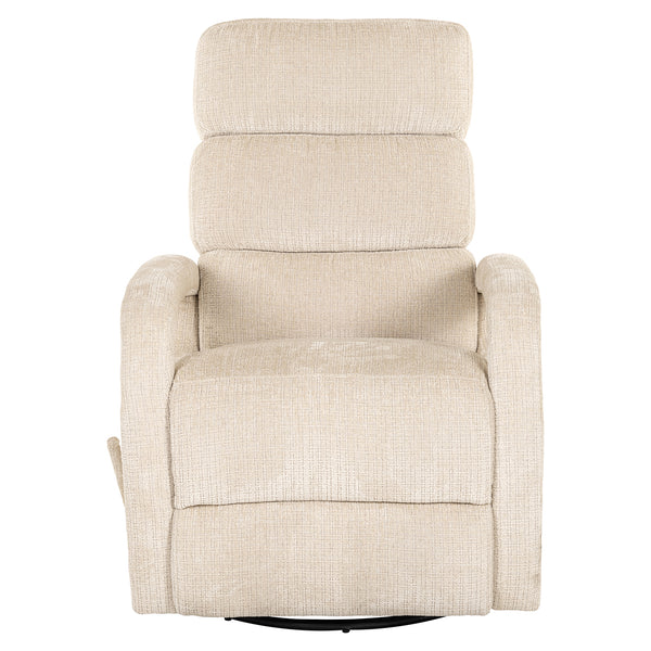 Swivel Relax Chair Denvi Beige Chenille (niagara 902 Beige)