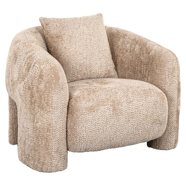 Lounge chair Milania lovely beige (Be Lovely 170 Beige)
