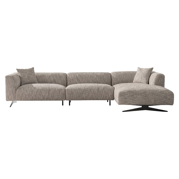 Sofa Hoxton 3 – Seater + Lounge Right (be Trendy 01 Nature)