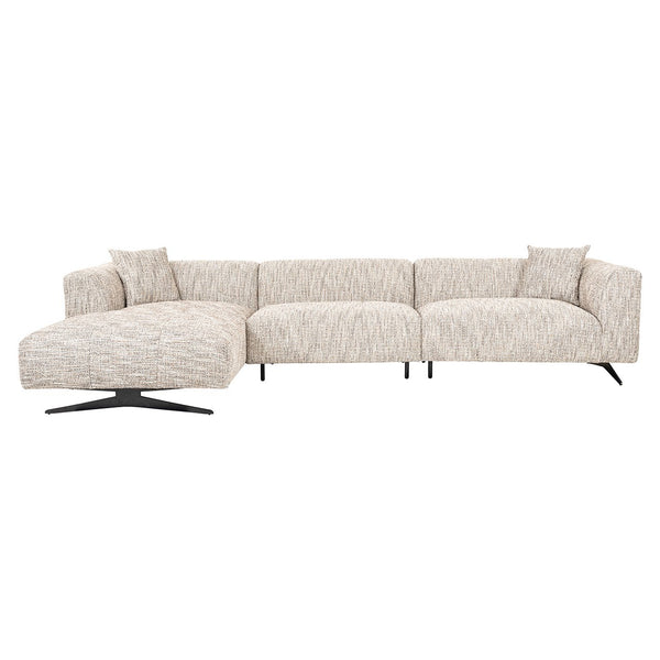 Sofa Hoxton 3 – Seater + Lounge Left (be Trendy 01 Nature)