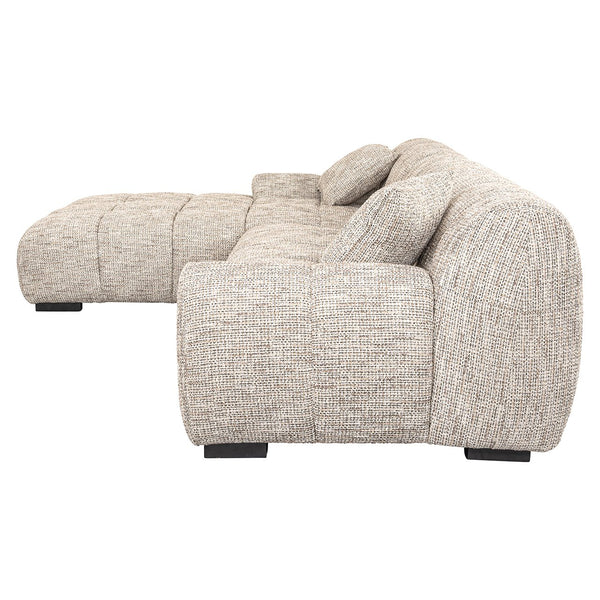 Sofa Hazel 3 – Seater + Lounge Left Trendy Nature (be Trendy 01 Nature)