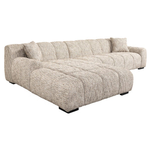 Sofa Hazel 3 – Seater + Lounge Left Trendy Nature (be Trendy 01 Nature)
