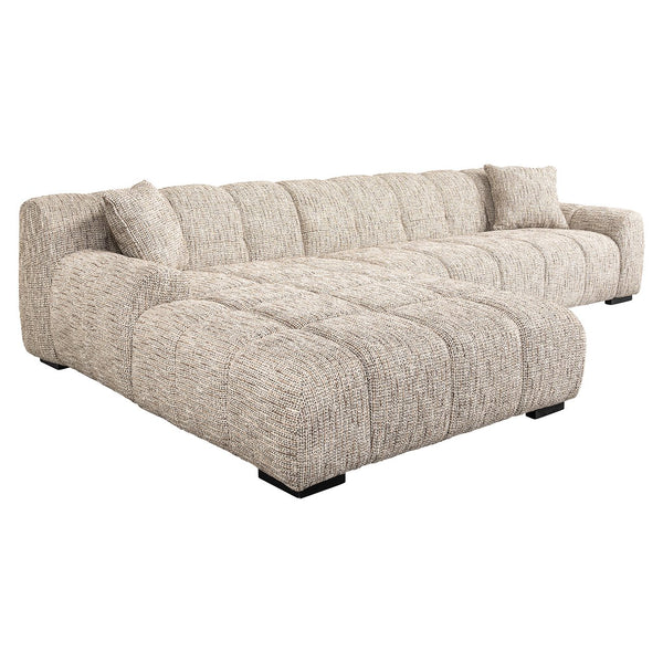 Sofa Hazel 3 – Seater + Lounge Left Trendy Nature (be Trendy 01 Nature)