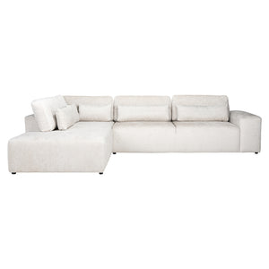 Sofa Lund 3 – Seater + Ottoman Left Cream Fusion (fusion Cream 02)