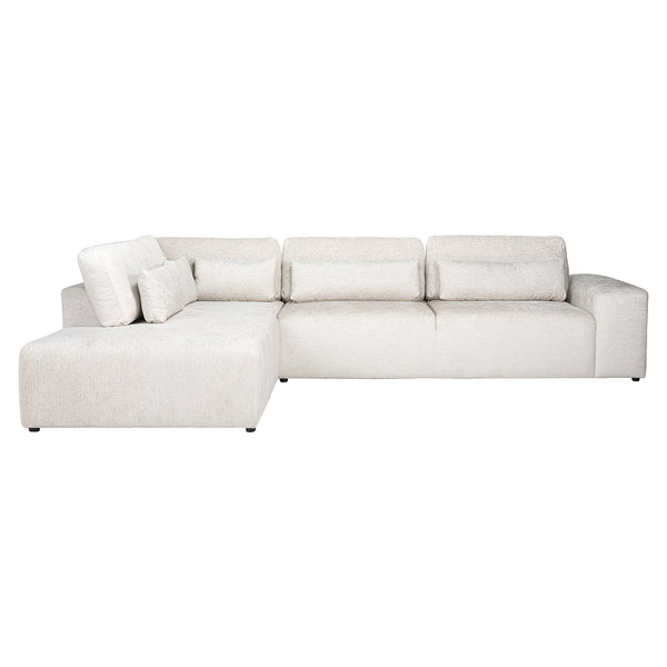 Sofa Lund 3 – Seater + Ottoman Left Cream Fusion (fusion Cream 02)