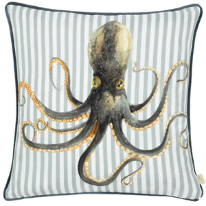 Salcombe Octopus 43x43 Feather Filled Cushion Multi - view 2