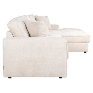 Sofa Santos 2,5 – Seater + Lounge Right Beige Niagara (niagara 902 Beige)