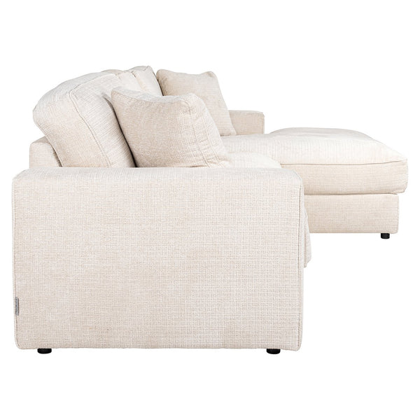 Sofa Santos 2,5 – Seater + Lounge Right Beige Niagara (niagara 902 Beige)