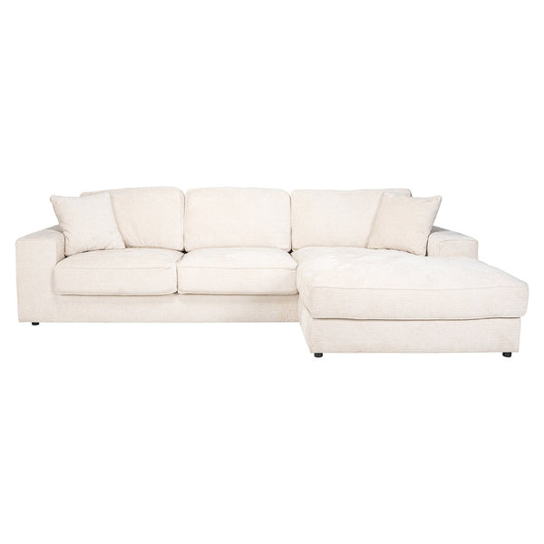 Sofa Santos 2,5 – Seater + Lounge Right Beige Niagara (niagara 902 Beige)