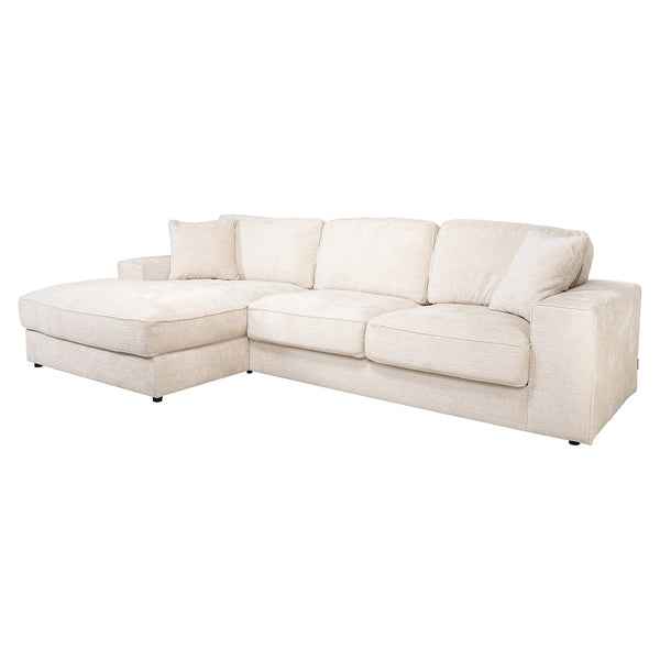 Sofa Santos lounge left + 2,5-seater beige niagara (Niagara 902 beige)