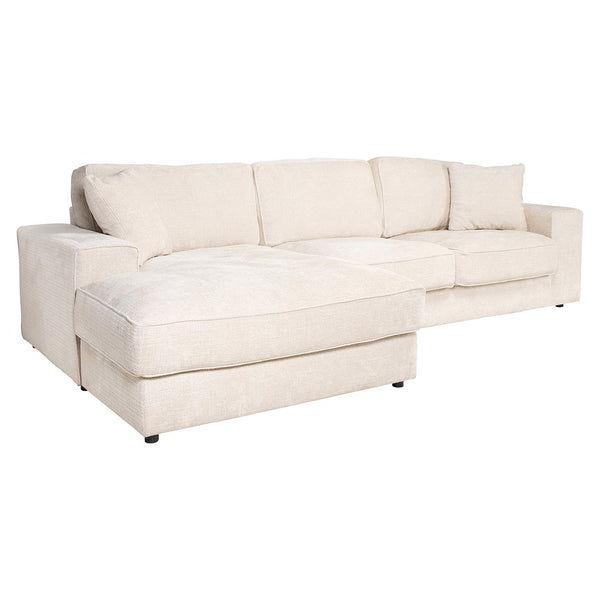 Sofa Santos Lounge Left + 2,5 – Seater Beige Niagara (niagara 902 Beige)