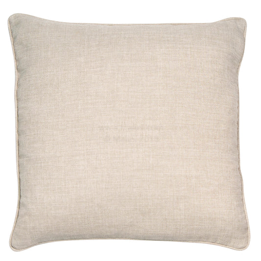TEXTURED FAUX LINEN PIPED LINEN 45 X 45 (COLOUR 07)