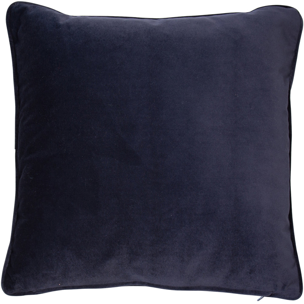 Velvet Piped Navy 43x43