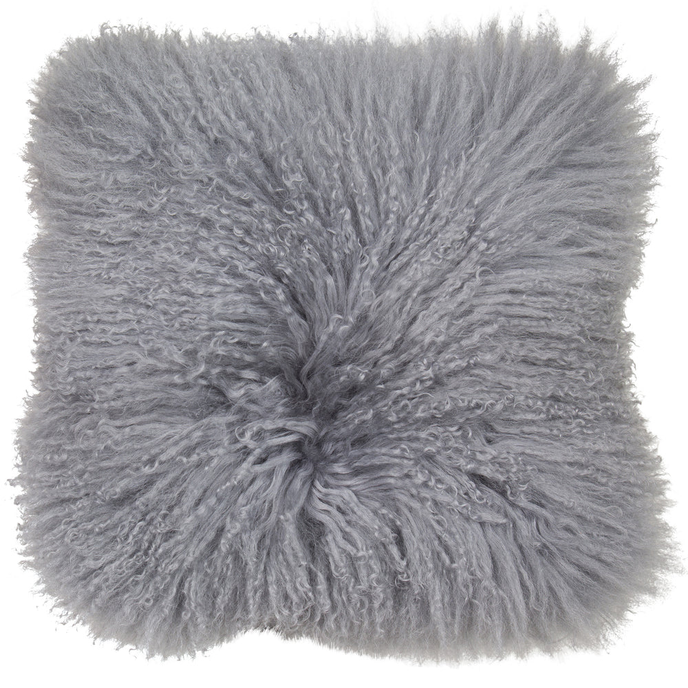 Mongolian Lamb Real Suede Grey 40x40