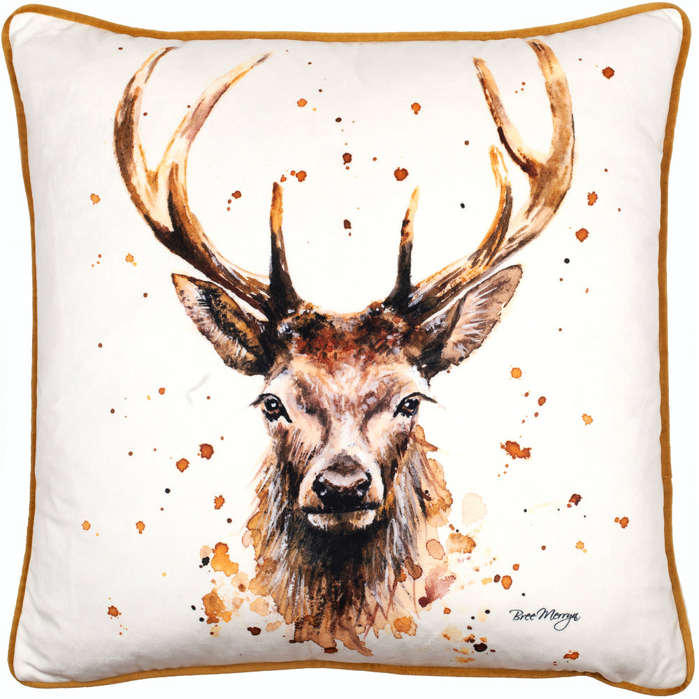 Stag Printed Velvet 45x45