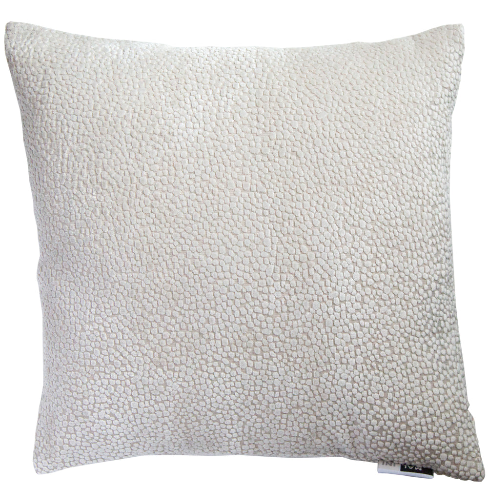 Cut Velvet Dots in Cream 43x43