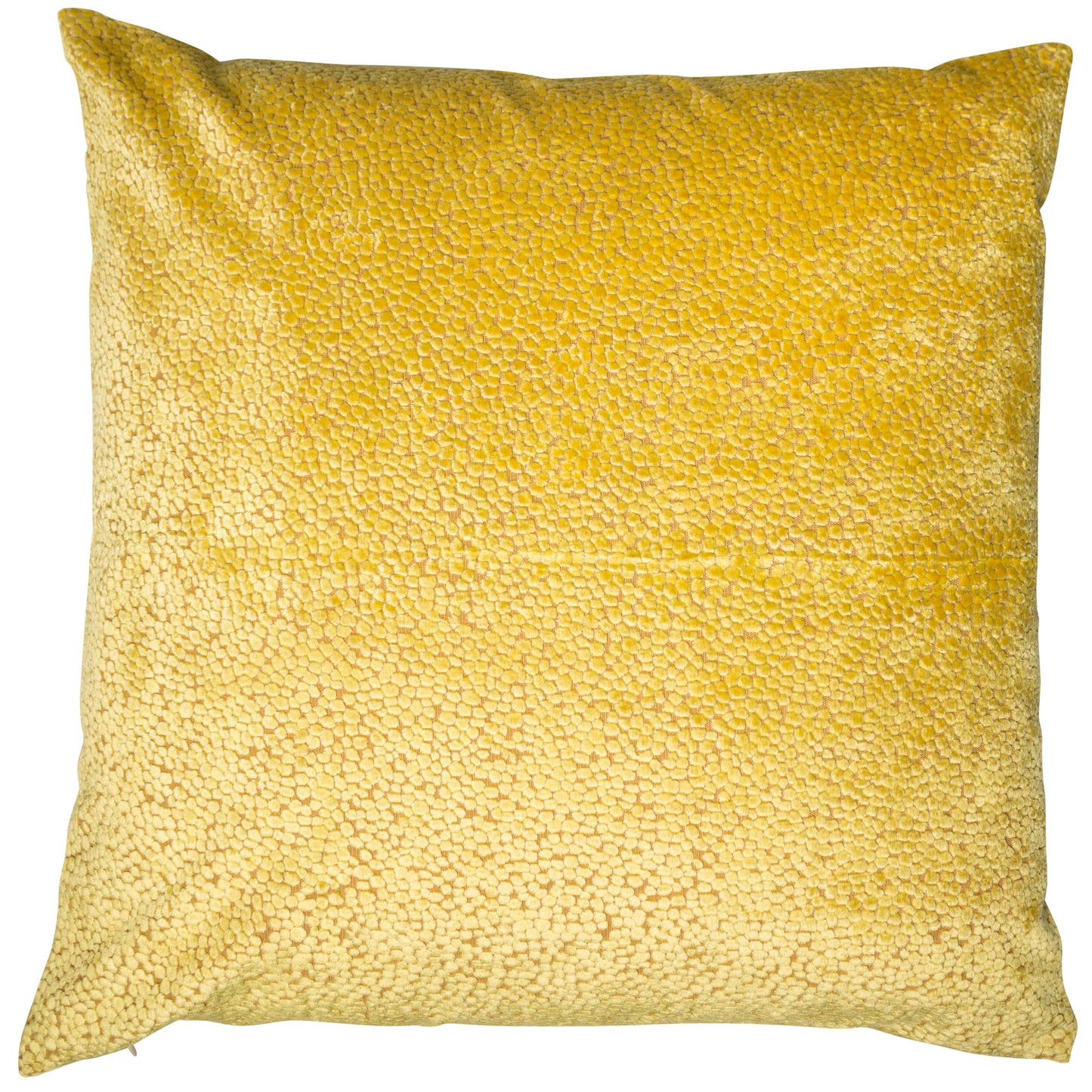 CUT VELVET DOTS MUSTARD 43 X 43
