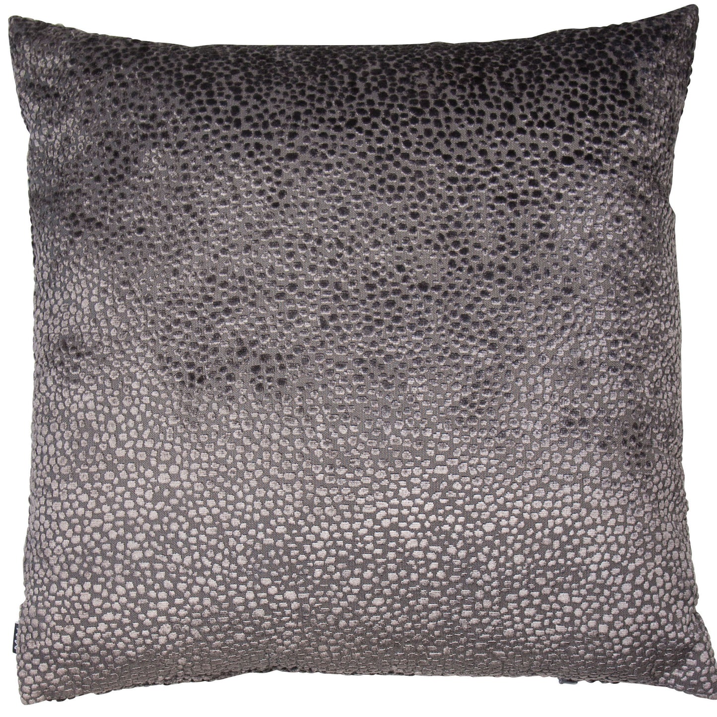BURNT VELVET CUSHION SILVER 43 X 43