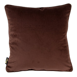 Bronze Foil Splash Cushion on Choc 45x45