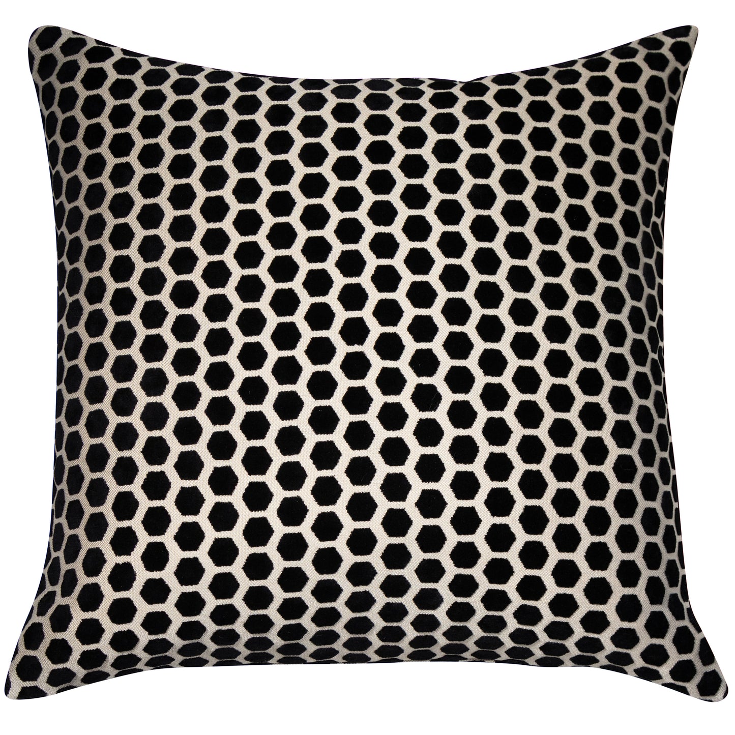 SMALL HEX CUT  VELVET BLACK  43 X 43