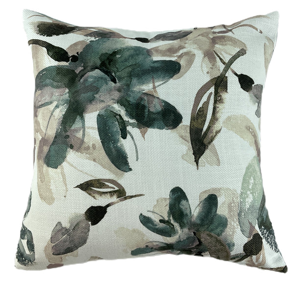 Seafoam Floral Water Colour on Recycle 45x45