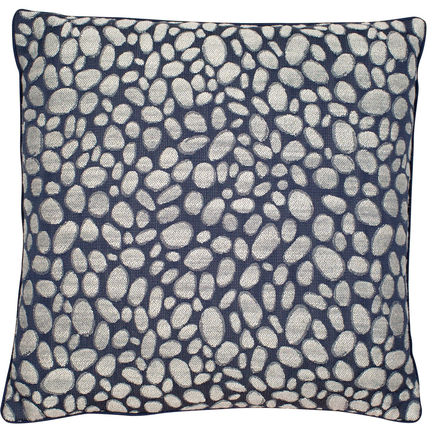 PEBBLES DESIGN WEAVE NAVY 43 X 43