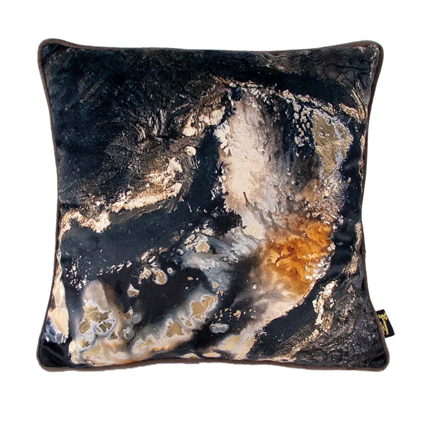 PRINTED BLACK SPLASH CUSHIONHINT OF MUST 45 X 45