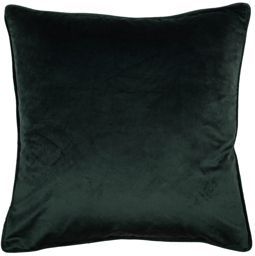 Embroidered Parrot on Velvet 45x45