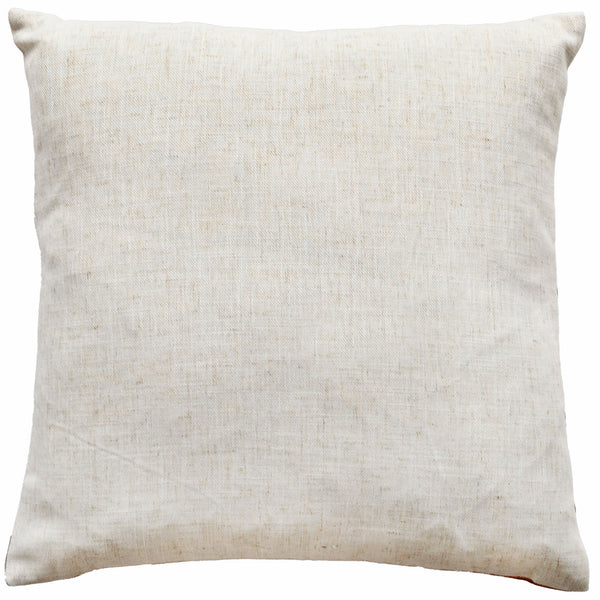 Rust Colour Abstract on Faux Linen 45x45