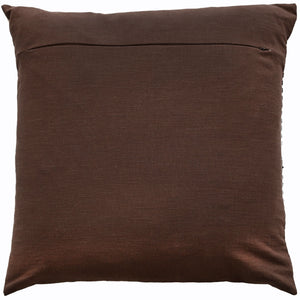 Art Deco Design with Chain Crewel Stitch Brown 45x45