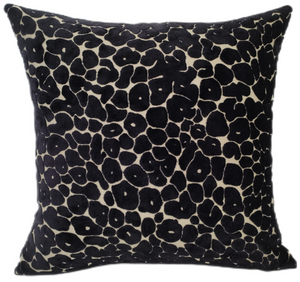 Leopard Cut Velv Paul Moneypenny Black 43x43