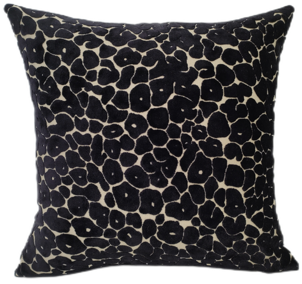 Leopard Cut Velv Paul Moneypenny Black 43x43