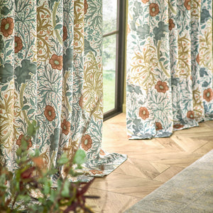 Seaweed 117x182 Pencil Pleat Curtains Stone/sunflower - view 6