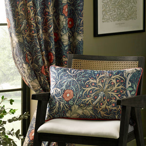 Seaweed 167x182 Pencil Pleat Curtains Indigo - view 5