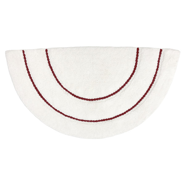 Semi Circle 45x80 Bath Mat Red Clay