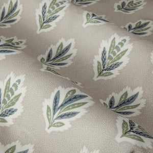 Sessile Leaf 117x182 Pencil Pleat Curtains Flax - view 6