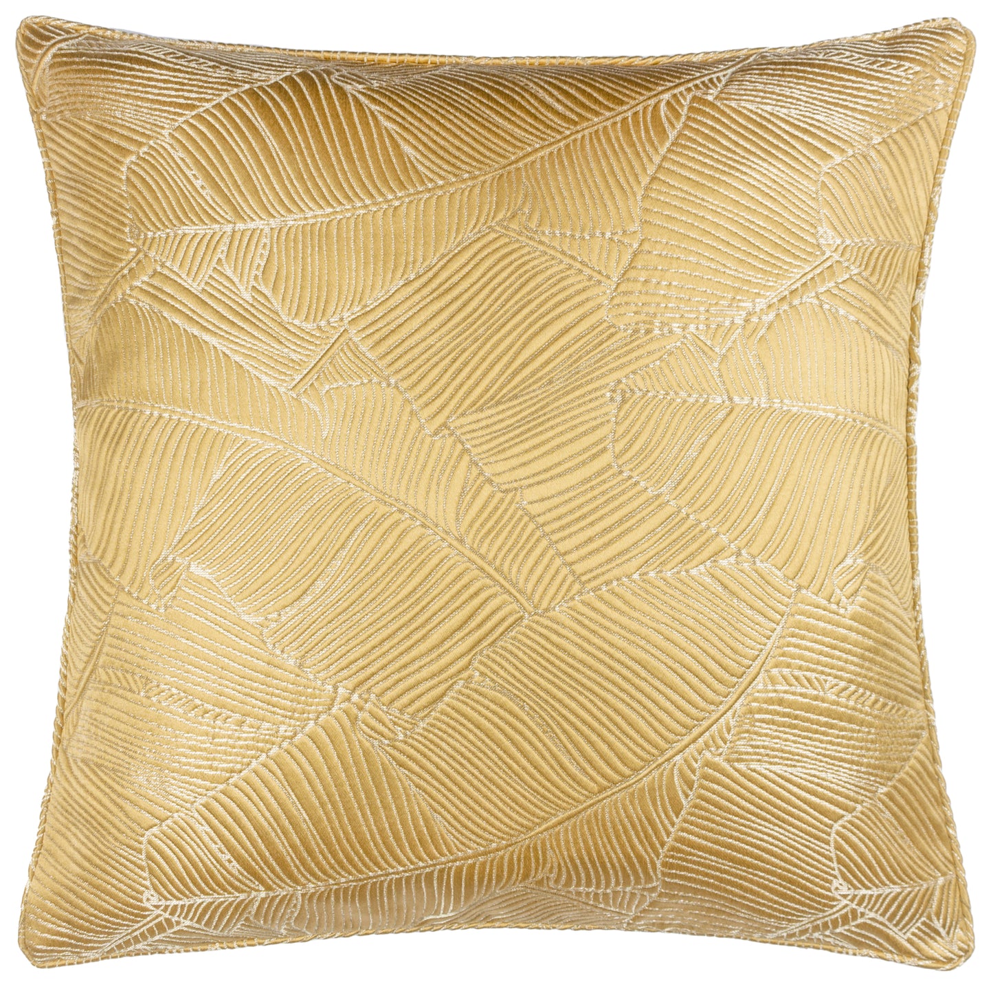 SEYMOUR 50X50 FEATHER FILLED CUSHION GOLD