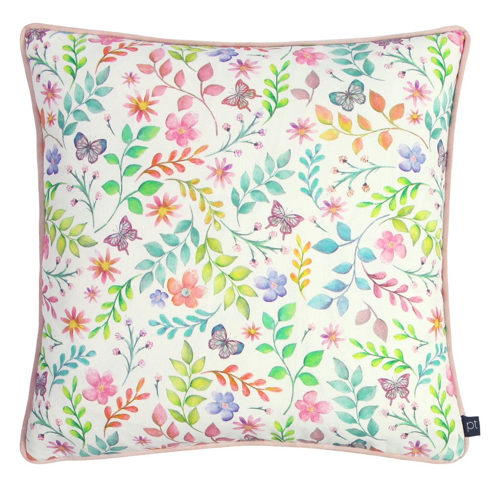 Secret Garden 43x43 Feather Filled Cushion Candyfloss