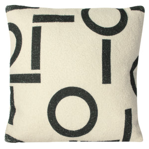 Shearling Circa 43x43 Feather Filled Cushion Black - view 2