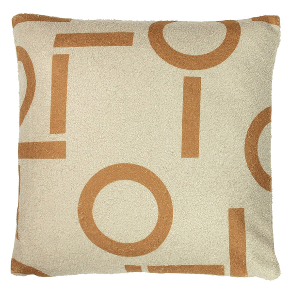 Shearling Circa 43x43 Feather Filled Cushion Ginger - view 2