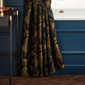 Shiraz Curtain 90x90 Pencil Pleat Curtains Black - view 5