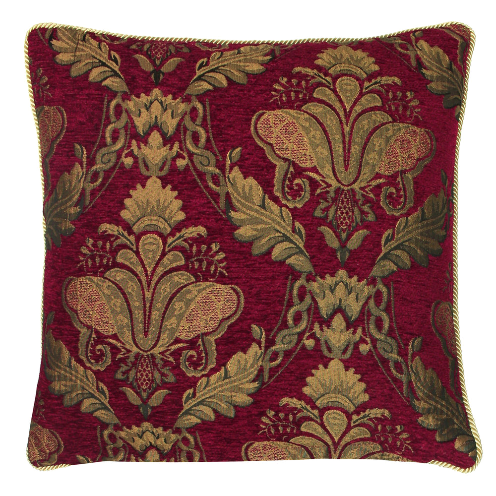 Shiraz Feather Filled Cushion 45x45 Burg