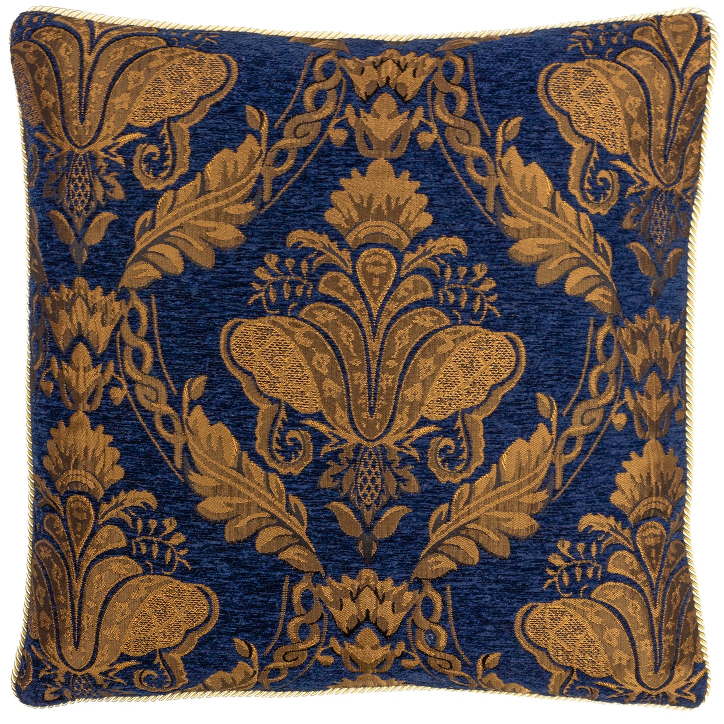 SHIRAZ FEATHER FILLED CUSHION 45X45 NAVY